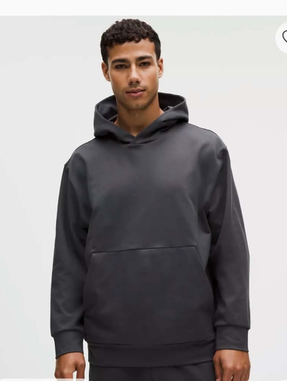 Men's LuluLemon Charcoal Pullover Hoodie - Comfortable Everyday Sweatshirt